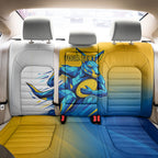 Personalised Australian Oztag Kangaroo Mascot Back Car Seat Cover Try Tag Triumph Australia Abstract Geometric