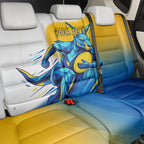 Personalised Australian Oztag Kangaroo Mascot Back Car Seat Cover Try Tag Triumph Australia Abstract Geometric