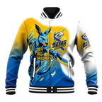 Personalised Australian Oztag Kangaroo Mascot Baseball Jacket Try Tag Triumph Australia Abstract Geometric