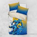 Personalised Australian Oztag Kangaroo Mascot Bedding Set Try Tag Triumph Australia Abstract Geometric