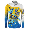 Personalised Australian Oztag Kangaroo Mascot Button Sweatshirt Try Tag Triumph Australia Abstract Geometric