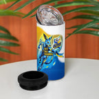 Personalised Australian Oztag Kangaroo Mascot 4 in 1 Can Cooler Tumbler Try Tag Triumph Australia Abstract Geometric
