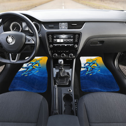 Personalised Australian Oztag Kangaroo Mascot Car Mats Try Tag Triumph Australia Abstract Geometric