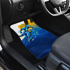 Personalised Australian Oztag Kangaroo Mascot Car Mats Try Tag Triumph Australia Abstract Geometric