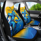 Personalised Australian Oztag Kangaroo Mascot Car Seat Cover Try Tag Triumph Australia Abstract Geometric