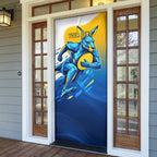 Personalised Australian Oztag Kangaroo Mascot Door Cover Try Tag Triumph Australia Abstract Geometric