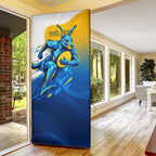 Personalised Australian Oztag Kangaroo Mascot Door Cover Try Tag Triumph Australia Abstract Geometric