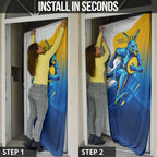 Personalised Australian Oztag Kangaroo Mascot Door Cover Try Tag Triumph Australia Abstract Geometric