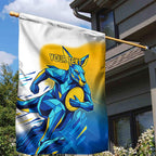 Personalised Australian Oztag Kangaroo Mascot Garden Flag Try Tag Triumph Australia Abstract Geometric