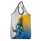 Personalised Australian Oztag Kangaroo Mascot Grocery Bag Try Tag Triumph Australia Abstract Geometric