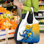 Personalised Australian Oztag Kangaroo Mascot Grocery Bag Try Tag Triumph Australia Abstract Geometric