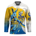 Personalised Australian Oztag Kangaroo Mascot Hockey Jersey Try Tag Triumph Australia Abstract Geometric