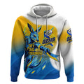 Personalised Australian Oztag Kangaroo Mascot Hoodie Try Tag Triumph Australia Abstract Geometric