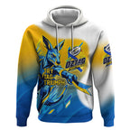 Personalised Australian Oztag Kangaroo Mascot Hoodie Try Tag Triumph Australia Abstract Geometric