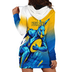 Personalised Australian Oztag Kangaroo Mascot Hoodie Dress Try Tag Triumph Australia Abstract Geometric