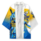 Personalised Australian Oztag Kangaroo Mascot Kimono Try Tag Triumph Australia Abstract Geometric