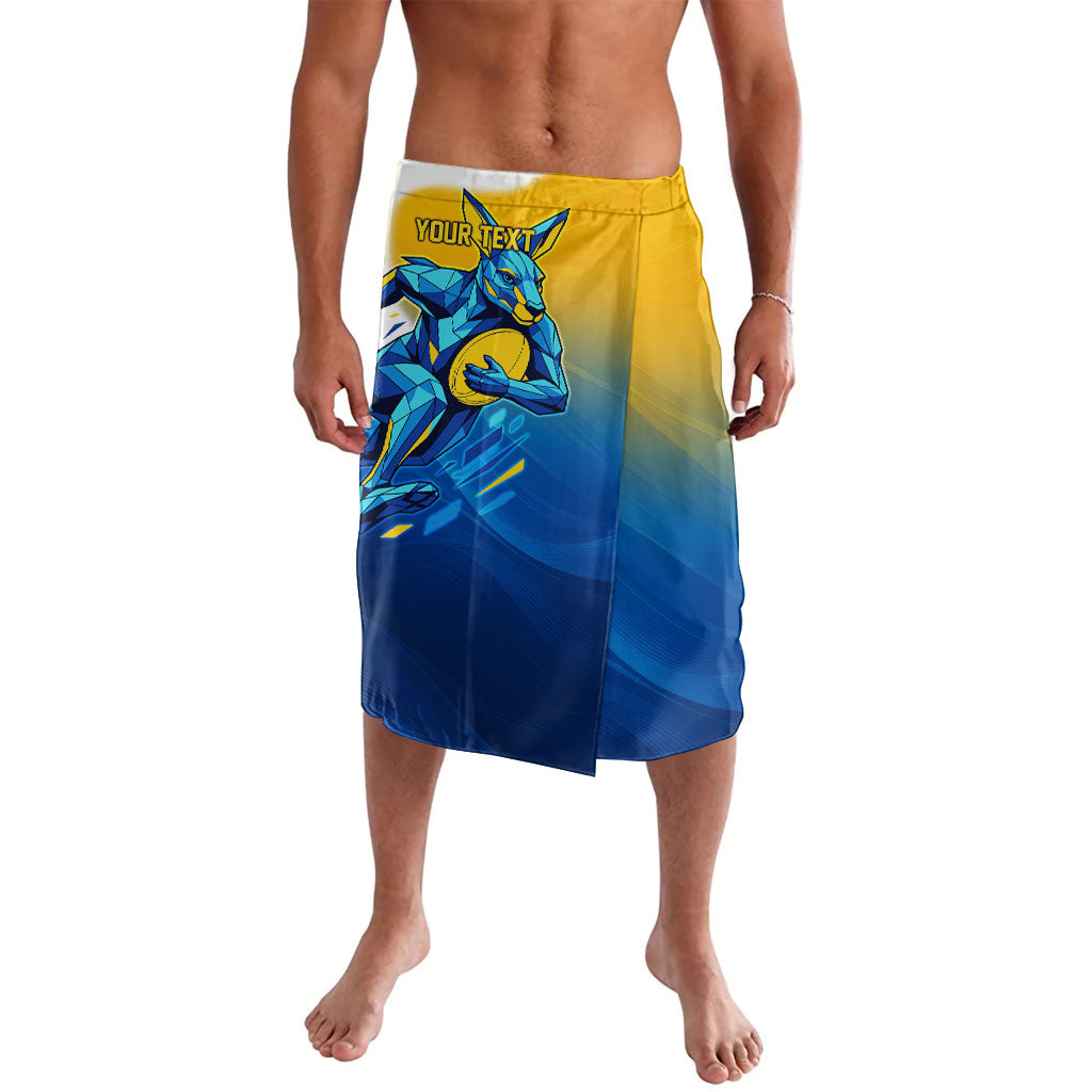 Personalised Australian Oztag Kangaroo Mascot Lavalava Try Tag Triumph Australia Abstract Geometric