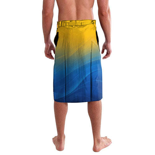 Personalised Australian Oztag Kangaroo Mascot Lavalava Try Tag Triumph Australia Abstract Geometric