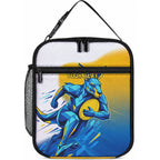 Personalised Australian Oztag Kangaroo Mascot Lunch Bag Try Tag Triumph Australia Abstract Geometric