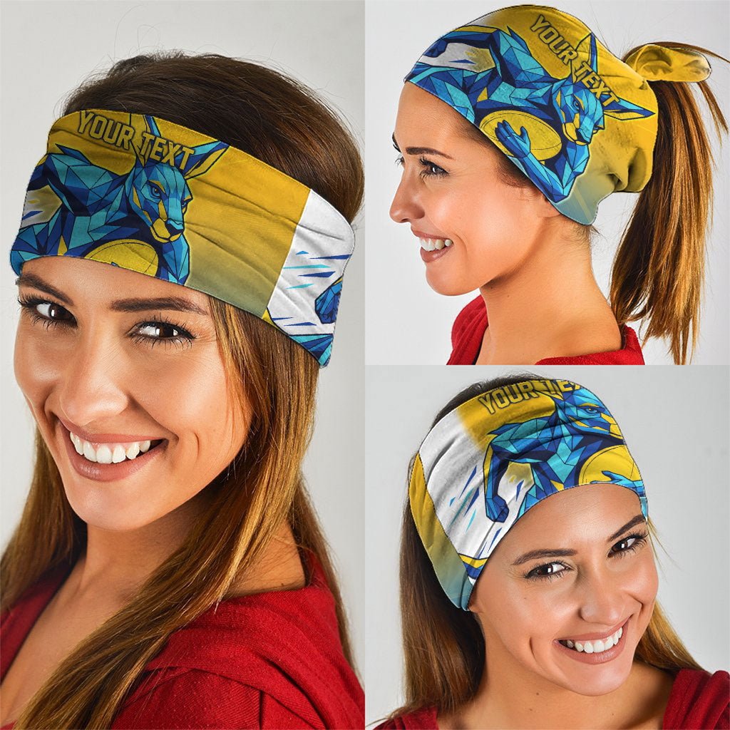 Personalised Australian Oztag Kangaroo Mascot Neck Gaiter Try Tag Triumph Australia Abstract Geometric