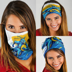 Personalised Australian Oztag Kangaroo Mascot Neck Gaiter Try Tag Triumph Australia Abstract Geometric