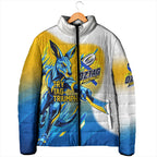 Personalised Australian Oztag Kangaroo Mascot Padded Jacket Try Tag Triumph Australia Abstract Geometric