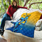 Personalised Australian Oztag Kangaroo Mascot Quilt Try Tag Triumph Australia Abstract Geometric