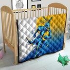 Personalised Australian Oztag Kangaroo Mascot Quilt Try Tag Triumph Australia Abstract Geometric