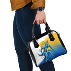 Personalised Australian Oztag Kangaroo Mascot Shoulder Handbag Try Tag Triumph Australia Abstract Geometric