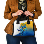 Personalised Australian Oztag Kangaroo Mascot Shoulder Handbag Try Tag Triumph Australia Abstract Geometric