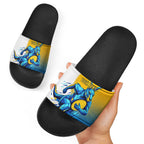 Personalised Australian Oztag Kangaroo Mascot Slide Sandals Try Tag Triumph Australia Abstract Geometric
