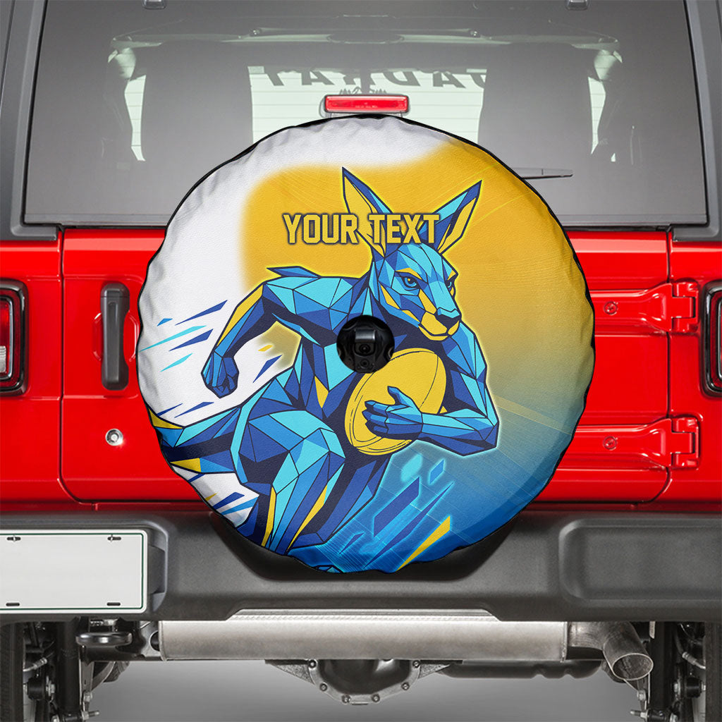 Personalised Australian Oztag Kangaroo Mascot Spare Tire Cover Try Tag Triumph Australia Abstract Geometric