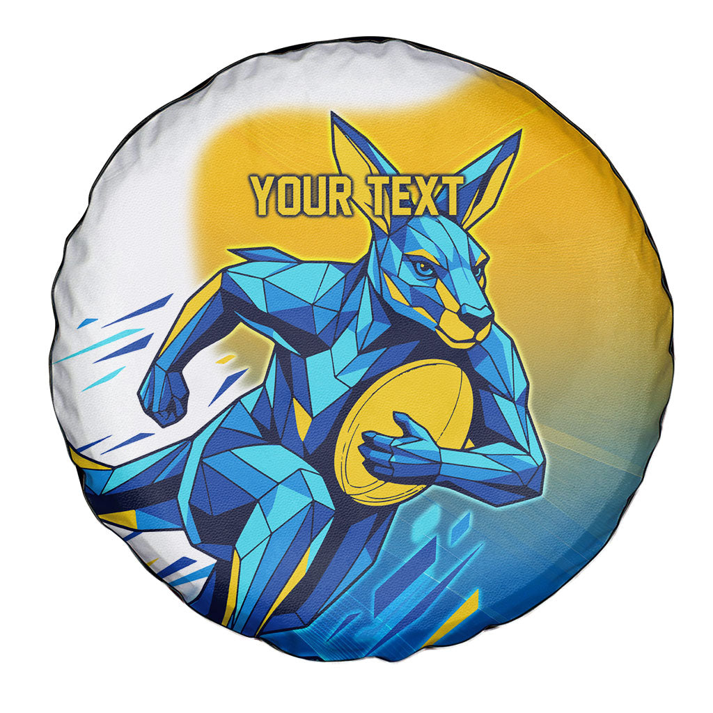 Personalised Australian Oztag Kangaroo Mascot Spare Tire Cover Try Tag Triumph Australia Abstract Geometric