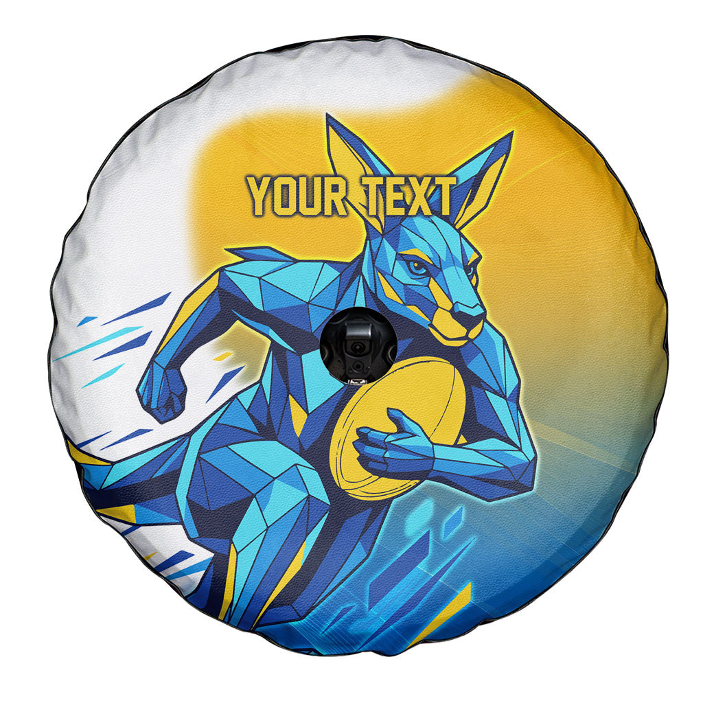 Personalised Australian Oztag Kangaroo Mascot Spare Tire Cover Try Tag Triumph Australia Abstract Geometric