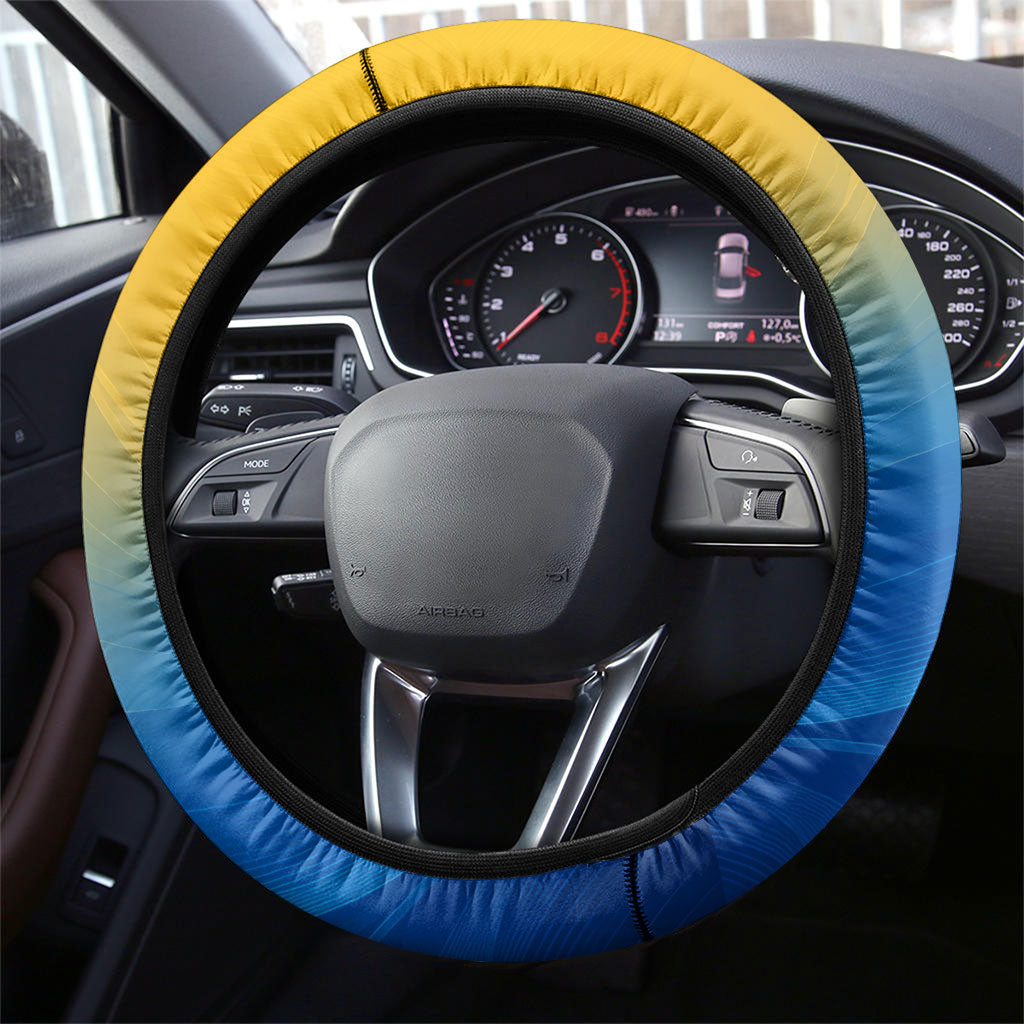 Australian Oztag Kangaroo Mascot Steering Wheel Cover Try Tag Triumph Australia Abstract Geometric