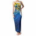 Personalised Australian Oztag Kangaroo Mascot Tank Maxi Dress Try Tag Triumph Australia Abstract Geometric