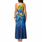 Personalised Australian Oztag Kangaroo Mascot Tank Maxi Dress Try Tag Triumph Australia Abstract Geometric