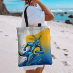 Personalised Australian Oztag Kangaroo Mascot Tote Bag Try Tag Triumph Australia Abstract Geometric