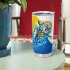 Personalised Australian Oztag Kangaroo Mascot Tumbler Cup Try Tag Triumph Australia Abstract Geometric