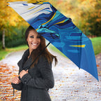 Personalised Australian Oztag Kangaroo Mascot Umbrella Try Tag Triumph Australia Abstract Geometric