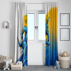Personalised Australian Oztag Kangaroo Mascot Window Curtain Try Tag Triumph Australia Abstract Geometric