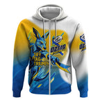 Personalised Australian Oztag Kangaroo Mascot Zip Hoodie Try Tag Triumph Australia Abstract Geometric