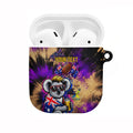 Personalised Australian Oztag Koala Mascot AirPods Case Cool Koala Sunglasses Tie Dye Paint Splatter