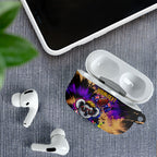Personalised Australian Oztag Koala Mascot AirPods Case Cool Koala Sunglasses Tie Dye Paint Splatter