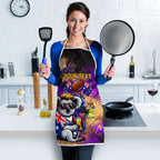 Personalised Australian Oztag Koala Mascot Apron Cool Koala Sunglasses Tie Dye Paint Splatter