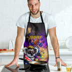 Personalised Australian Oztag Koala Mascot Apron Cool Koala Sunglasses Tie Dye Paint Splatter