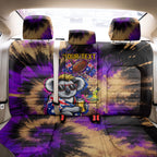 Personalised Australian Oztag Koala Mascot Back Car Seat Cover Cool Koala Sunglasses Tie Dye Paint Splatter