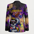 Personalised Australian Oztag Koala Mascot Blazer Cool Koala Sunglasses Tie Dye Paint Splatter