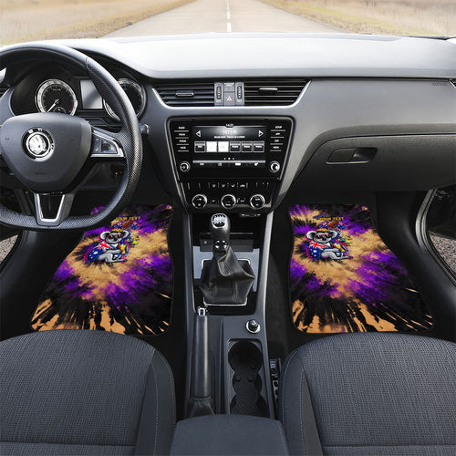Personalised Australian Oztag Koala Mascot Car Mats Cool Koala Sunglasses Tie Dye Paint Splatter