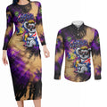 Personalised Australian Oztag Koala Mascot Couples Matching Long Sleeve Bodycon Dress and Long Sleeve Button Shirt Cool Koala Sunglasses Tie Dye Paint Splatter